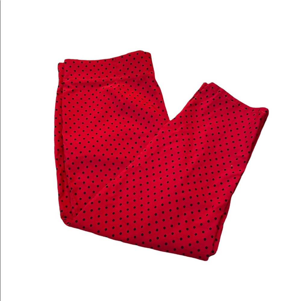 SOLD ❤️Hell Bunny Brand Red with Black Polka Dots Crop Pants